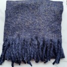 Skjerf ensfarget m/lurex 50x200 blå thumbnail
