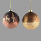 Glasskule Lys brun 2pk thumbnail