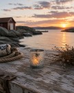 Telysholder med brennmanet L thumbnail