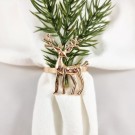 Serviettring med hjort Gull thumbnail