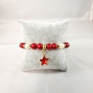 Elastisk armbånd med stjerne Rød thumbnail