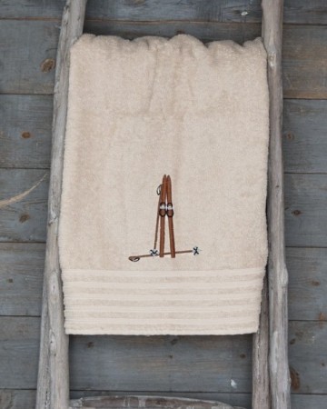 Håndkle Ski 70x140cm Sand