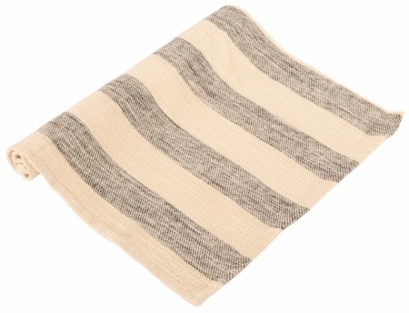 Brikke vevd bomull sort Geilo 33x48cm