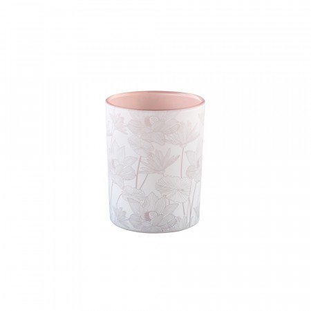 Telysholder med blomster L