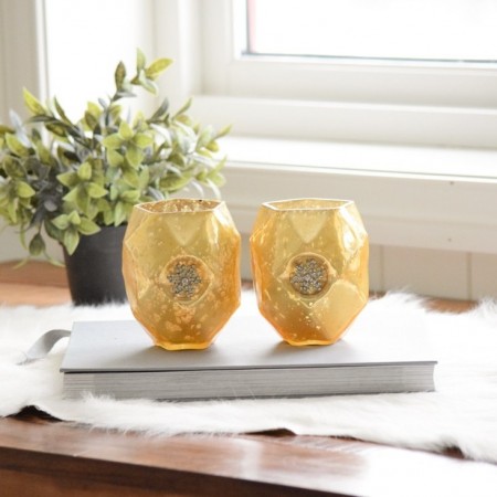 Telysholder gull 2PK