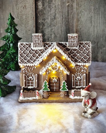 Peperkakehus med LED