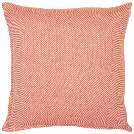 Putetrekk vevd bomull Røros rust 45x45cm