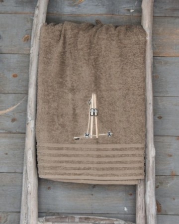 Håndkle Ski 70x140cm Mocca